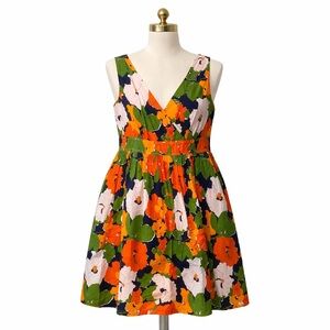 NWT Liz Claiborne Vibrant Floral Midi Dress (20W)